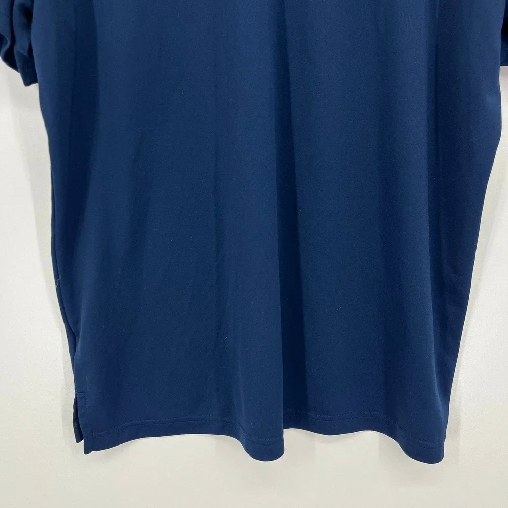 Adidas Golf Mens XL Navy Blue Pasatiempo Polo Shirt Short Sleeve Sport
